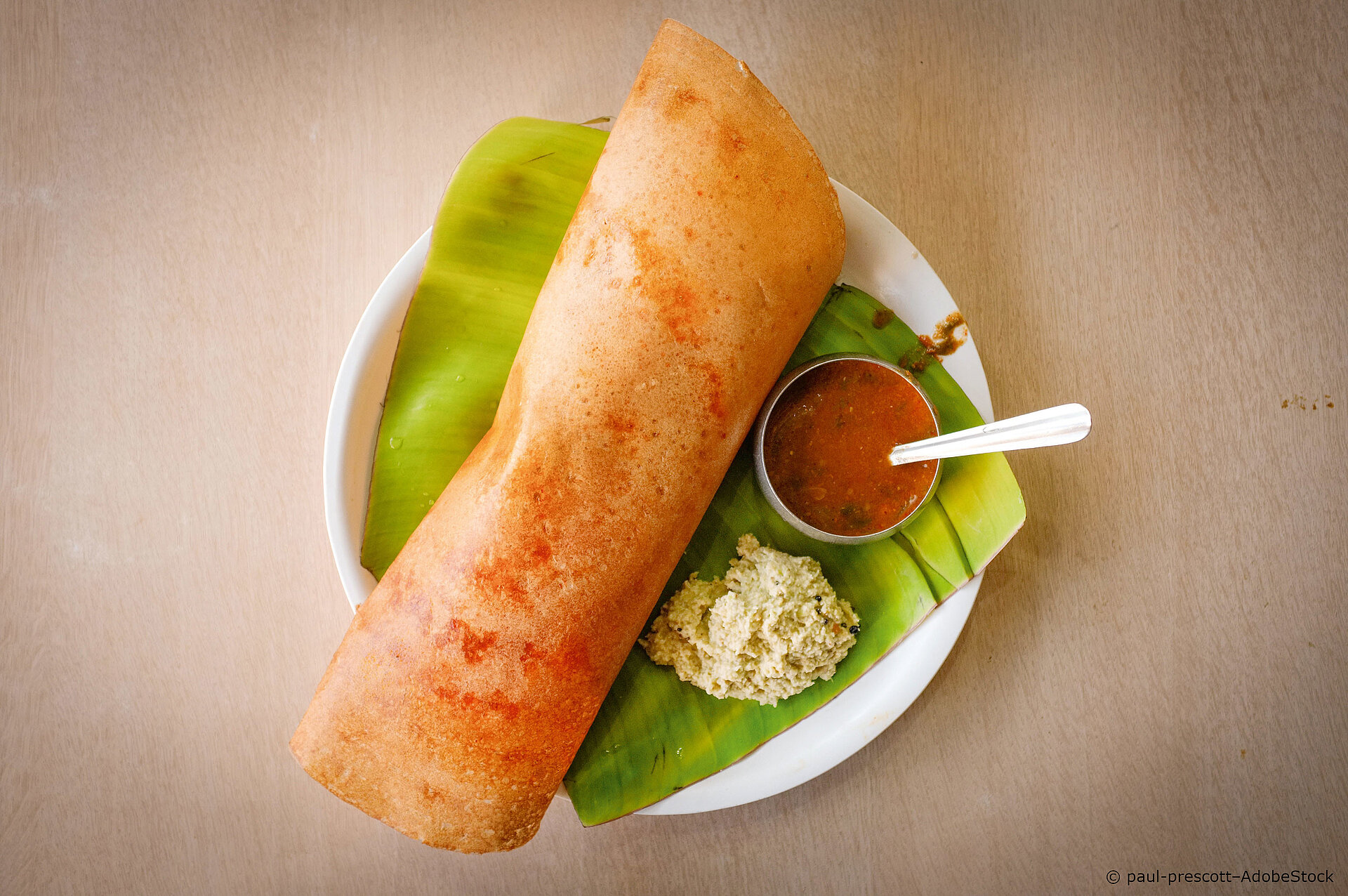 Frühstück in Indien: Dosa mit fruchtigem Chutney fruehstueck-fuer-gaeste-indisches-dosa