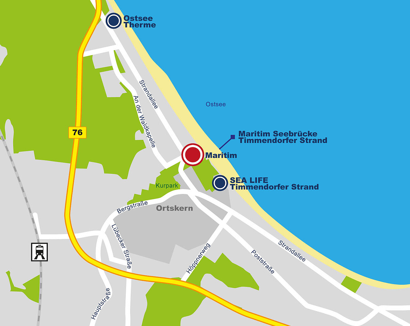 Lageplan Maritim Seehotel Timmendorfer Strand