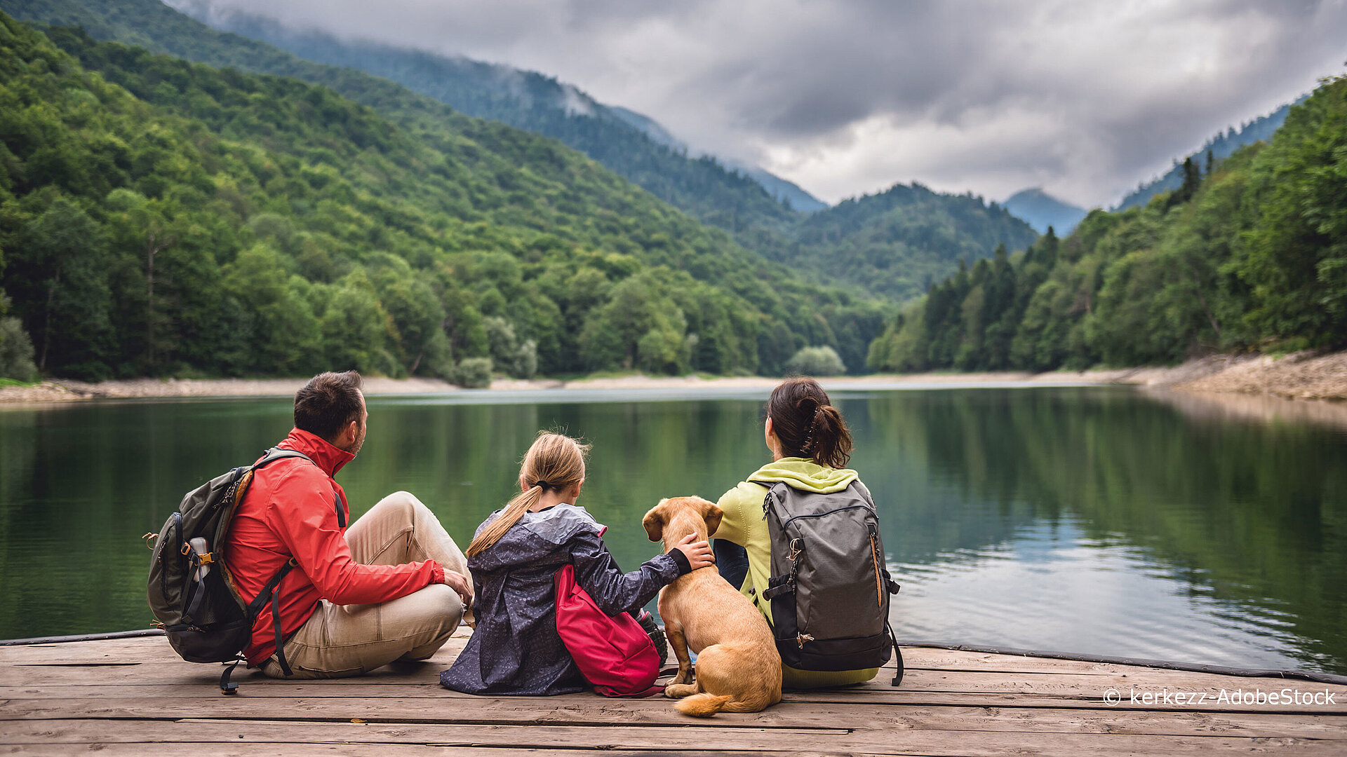 Familienausflug mit Hund urlaub-mit-dem-hund-ausflug-an-den-see