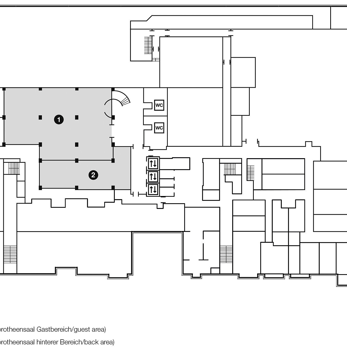Grundrissplan, Untergeschoss | Maritim proArte Berlin