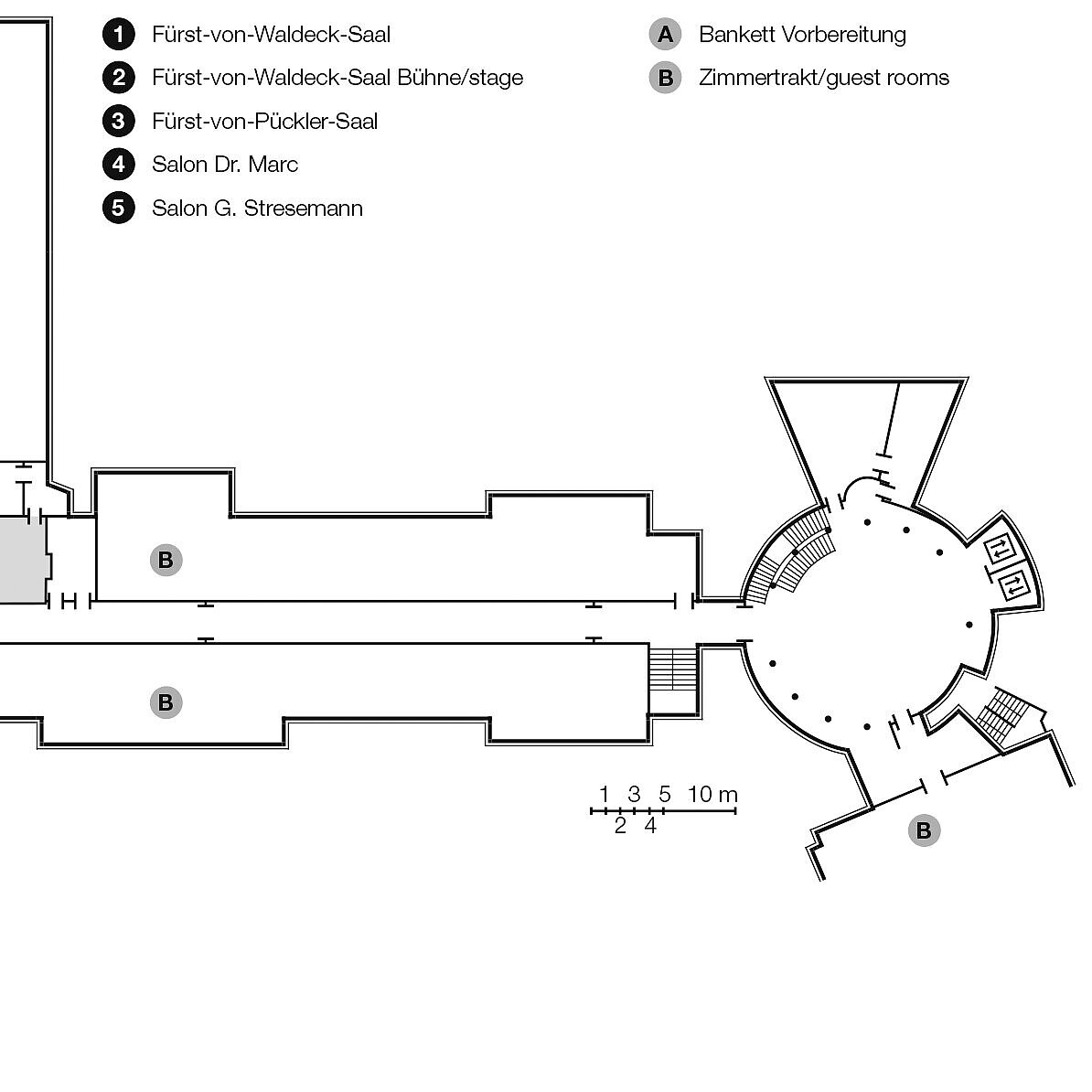 Grundrissplan, 1. Obergeschoss | Maritim Hotel Bad Wildungen