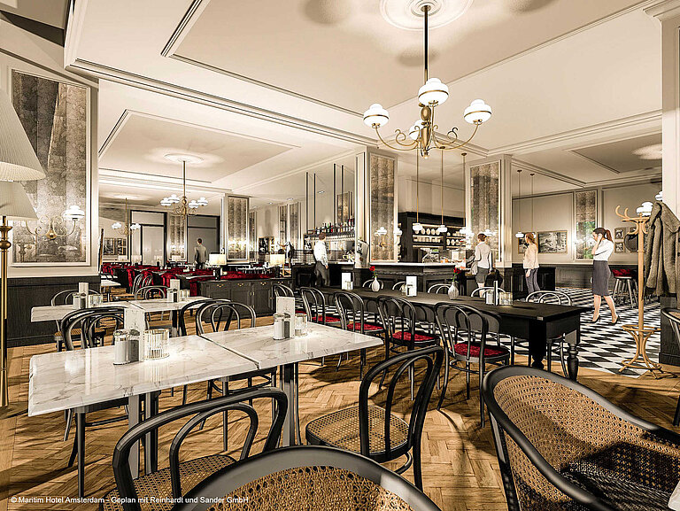 Wiener Café © Maritim Hotel Amsterdam - Geplan mit Reinhardt und Sander GmbH