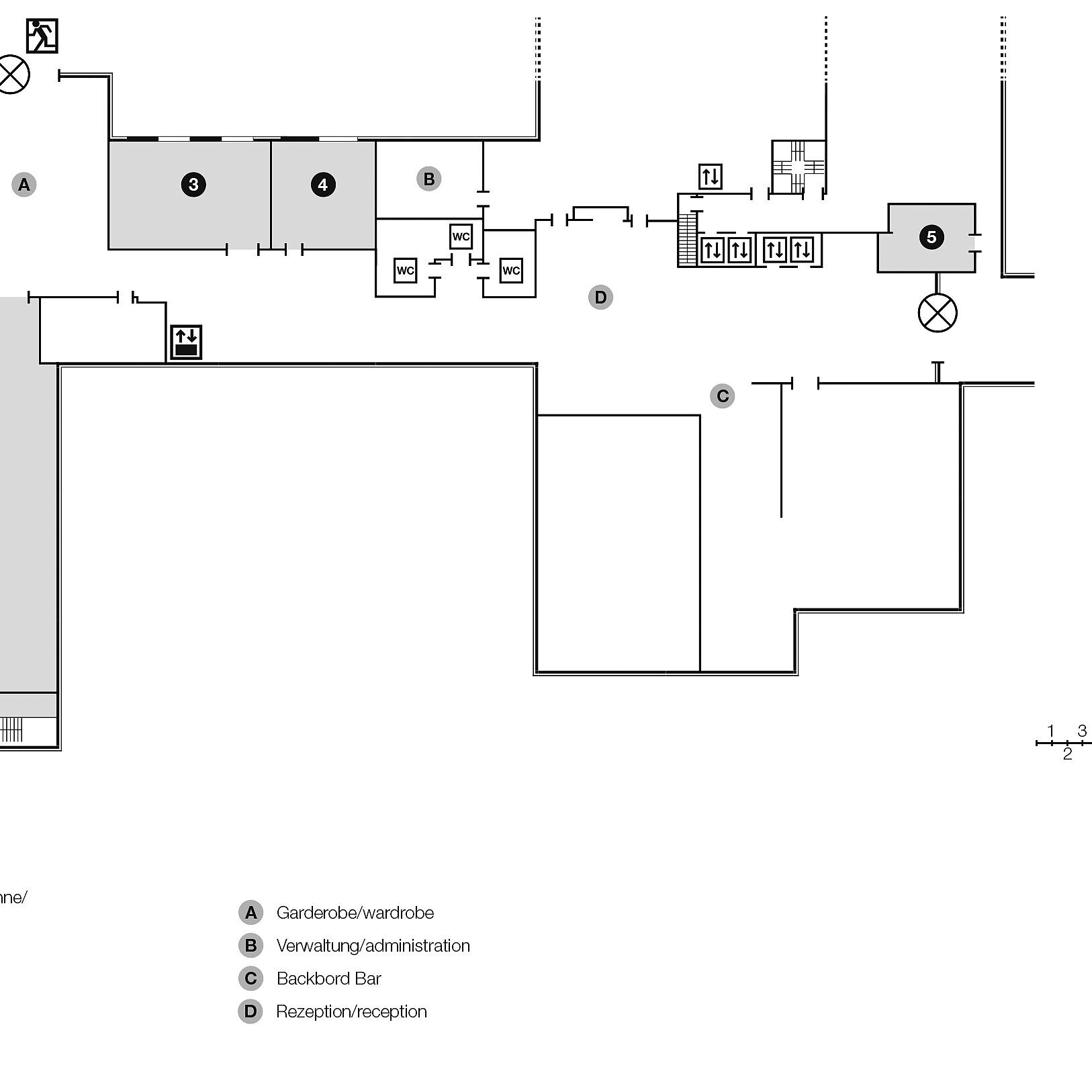 Grundrissplan, Erdgeschoss | Maritim Hotel Bellevue Kiel