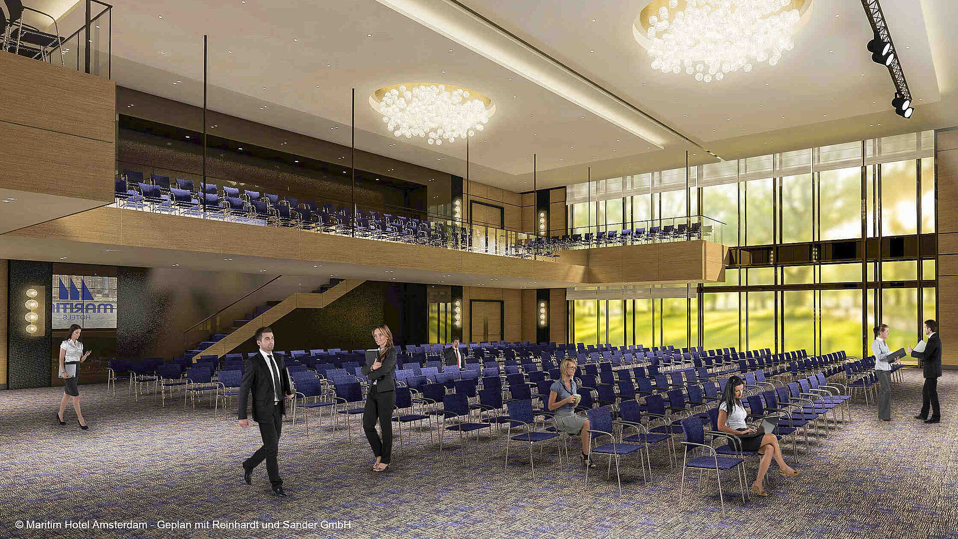 Saal Amsterdam © Maritim Hotel Amsterdam - Geplan mit Reinhardt und Sander GmbH