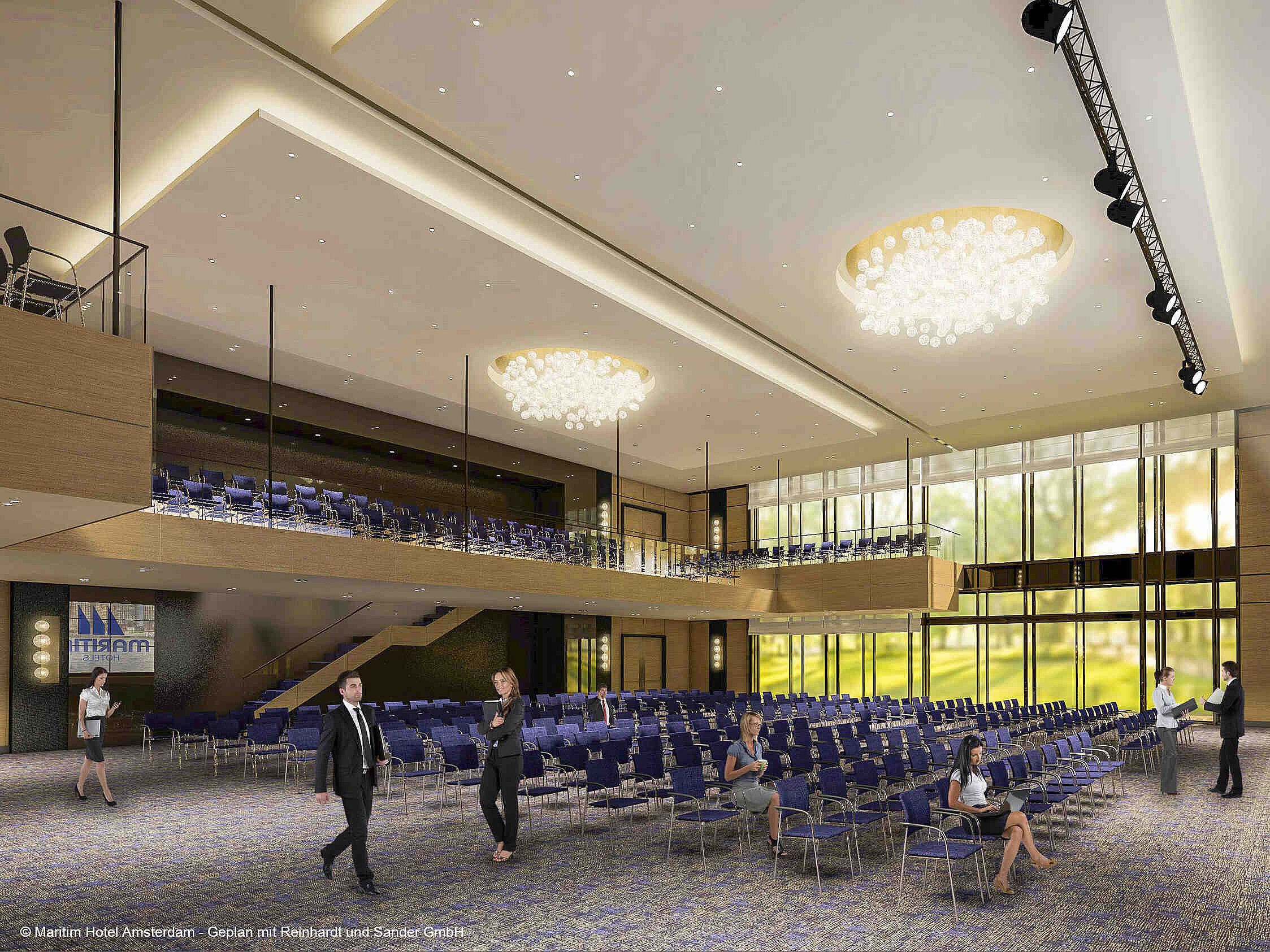 Saal Amsterdam © Maritim Hotel Amsterdam - Geplan mit Reinhardt und Sander GmbH