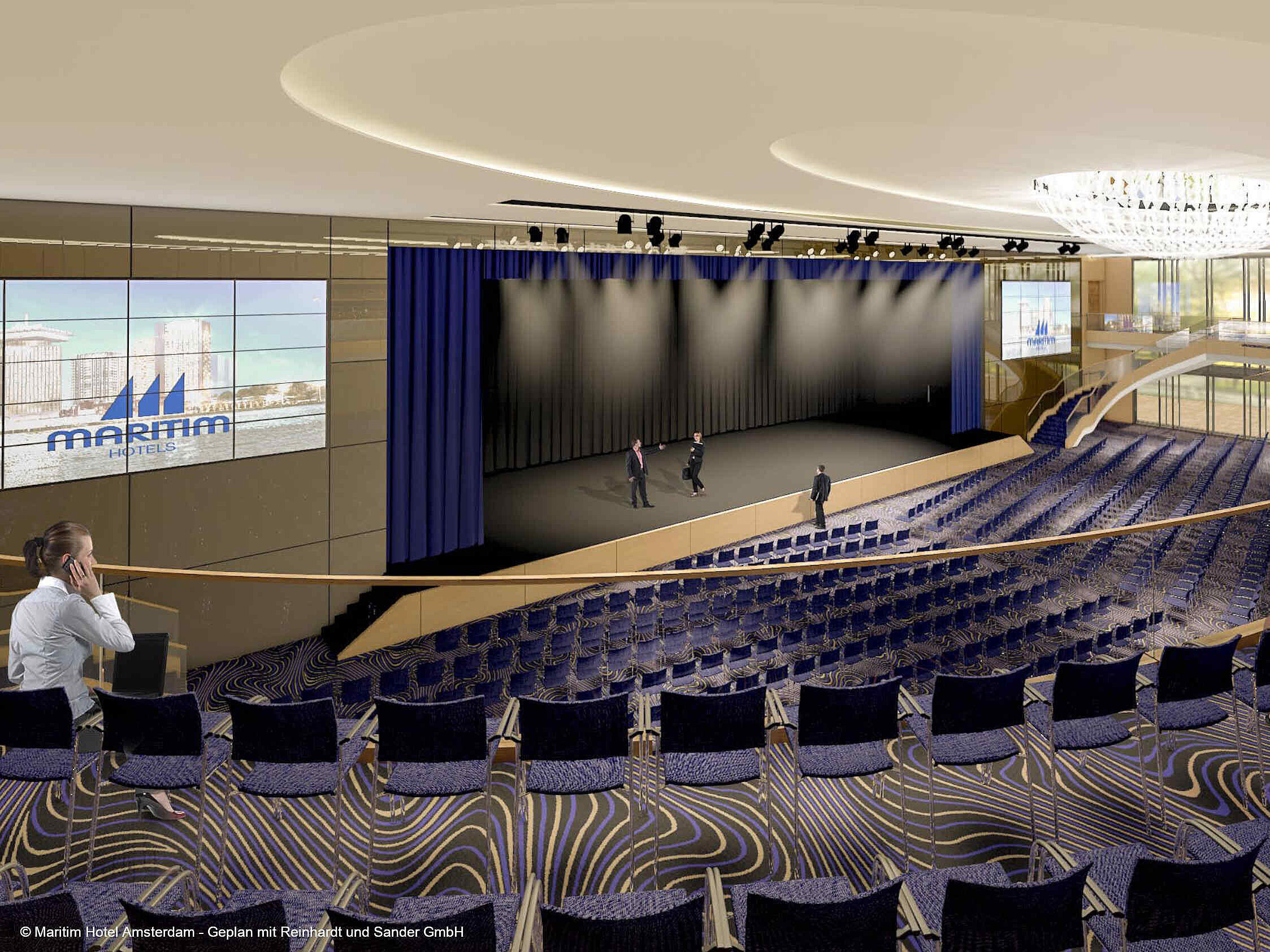 Saal Maritim © Maritim Hotel Amsterdam - Geplan mit Reinhardt und Sander GmbH