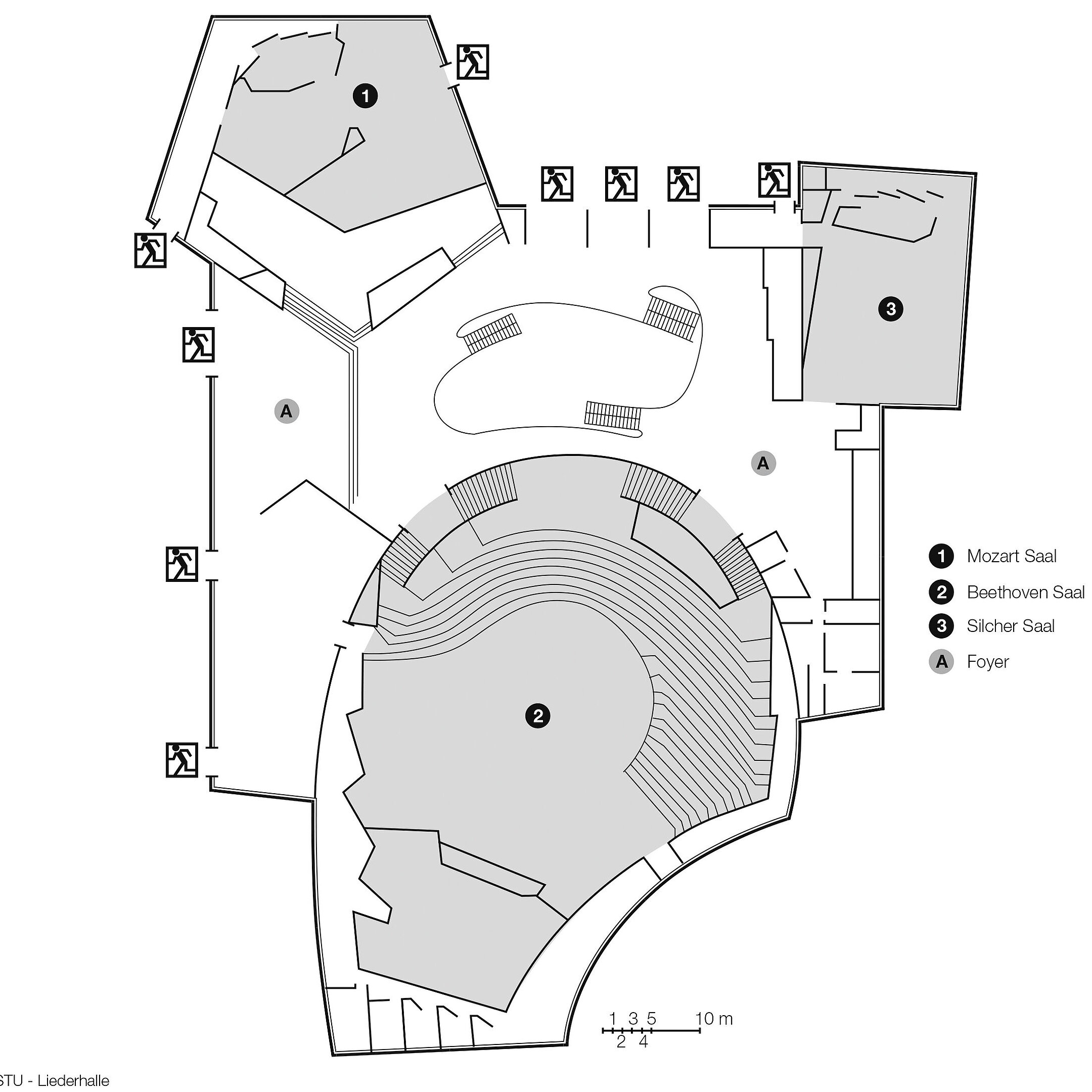 Grundrissplan, Liederhalle | Maritim Hotel Stuttgart