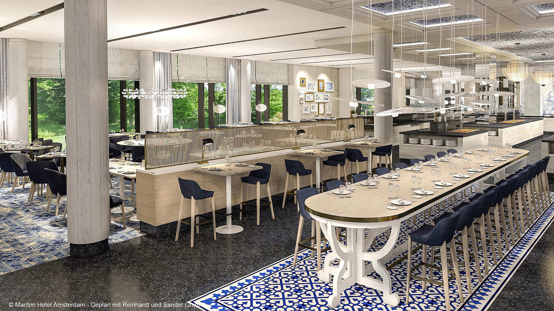 Restaurant Loef Helles Restaurant im Maritim Hotel Amsterdam mit modernen Details