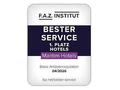 Auszeichnung F.A.Z.-Institut Bester Service Hotels 2026 für hervorragende Servicequalität