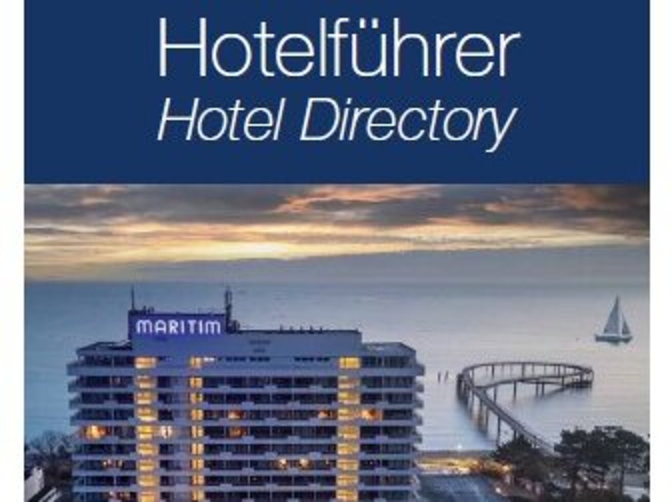 Hotelführer der Maritim Hotels Titelbild vom Prospekt "Hotelführer" der Maritim Hotels, abgebildet Maritim Seehotel Timmendorfer Strand