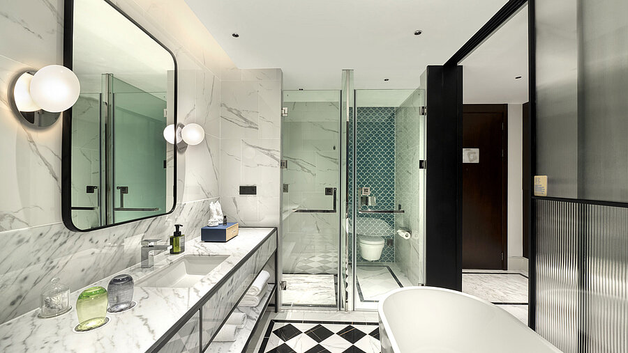 Badezimmer Comfort | Maritim Hotel & Conference Center Taicang