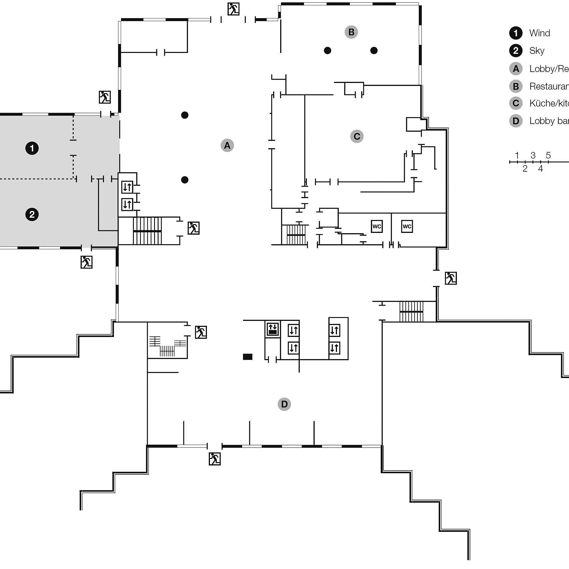 Grundrissplan, 1. Obergeschoss | Maritim Hotel Paradise Blue Albena