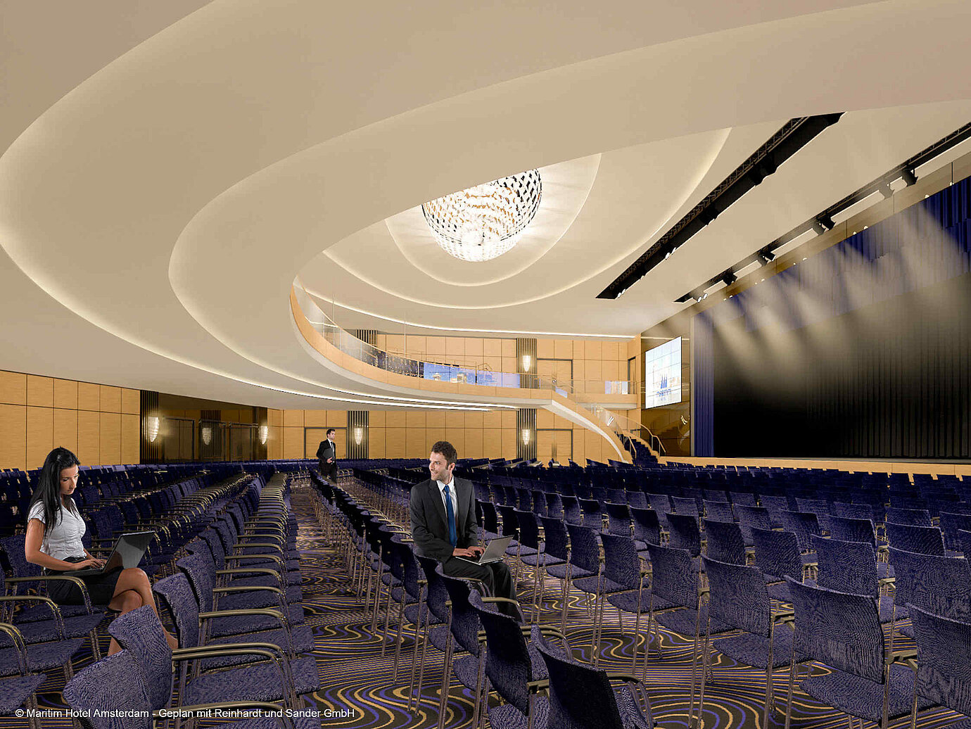 Saal Maritim © Maritim Hotel Amsterdam - Geplan mit Reinhardt und Sander GmbH