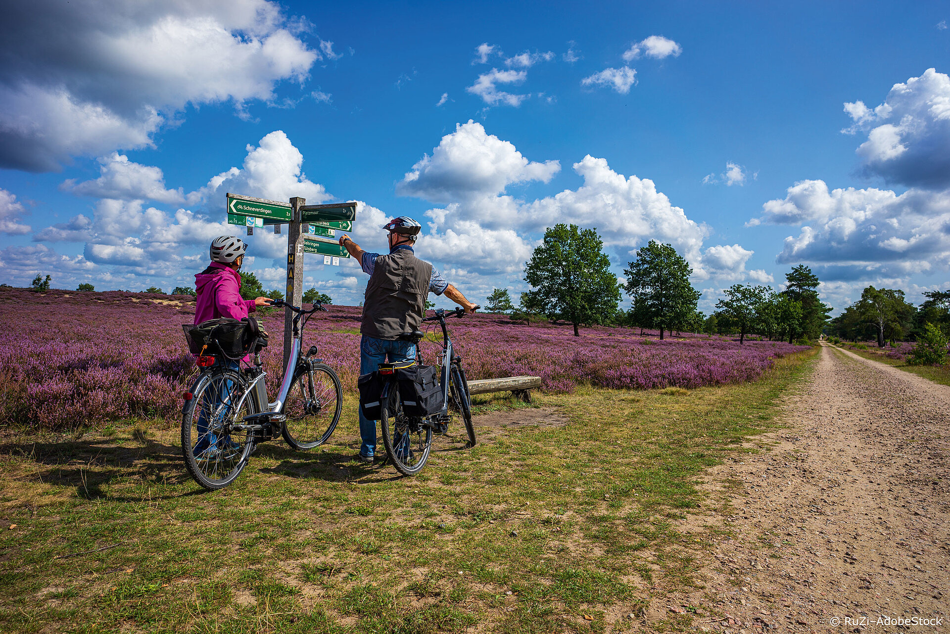 Fahrradtour durch idyllische Landschaft urlaub-fahrrad-planen