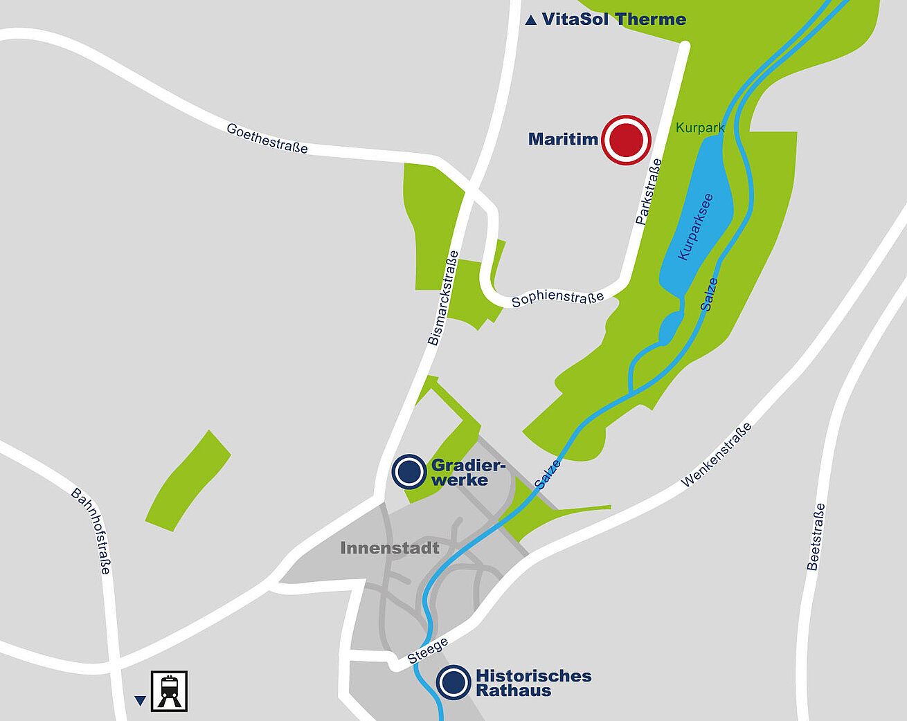 Lageplan Maritim Hotel Bad Salzuflen