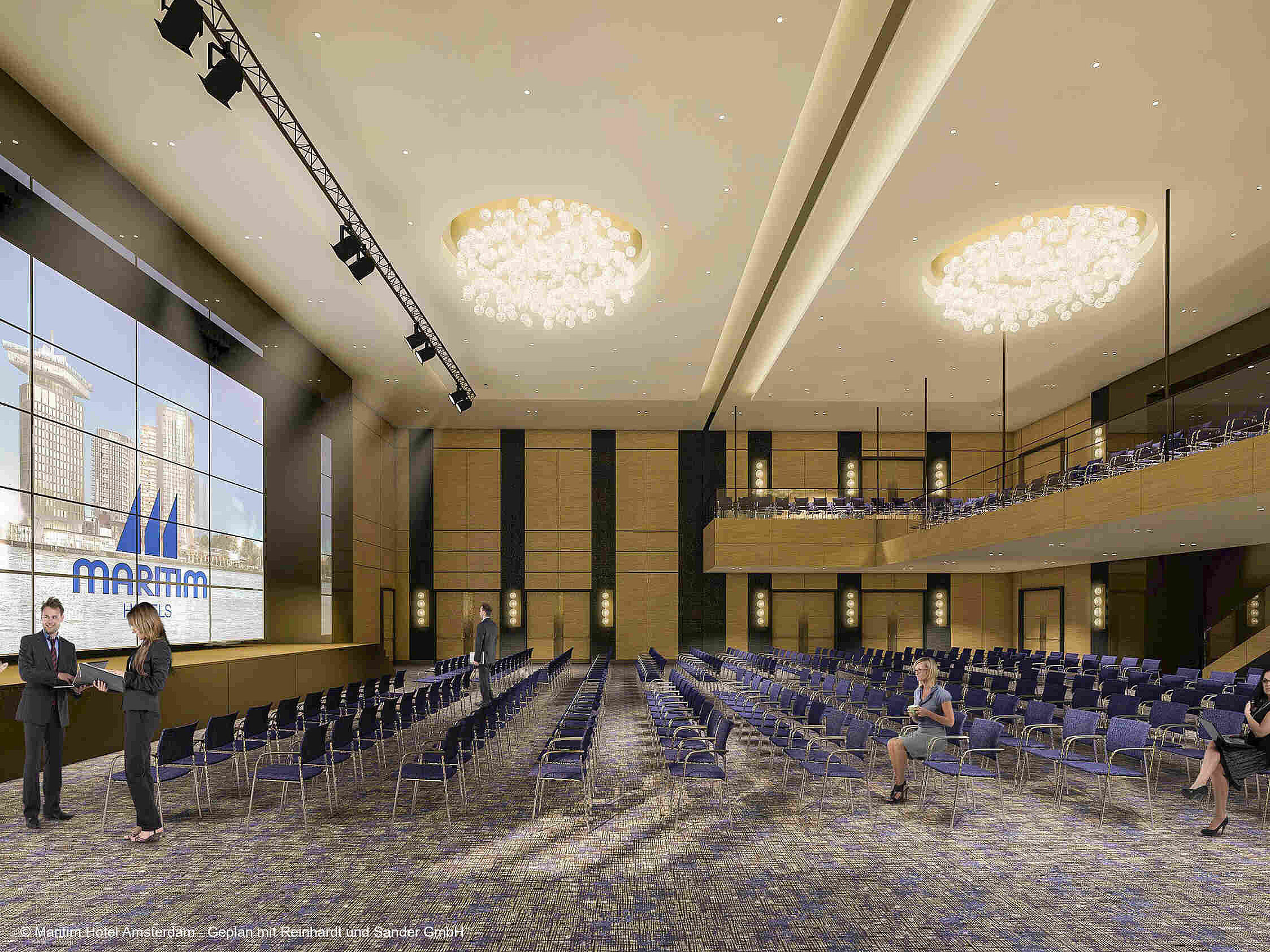 Saal Amsterdam © Maritim Hotel Amsterdam - Geplan mit Reinhardt und Sander GmbH