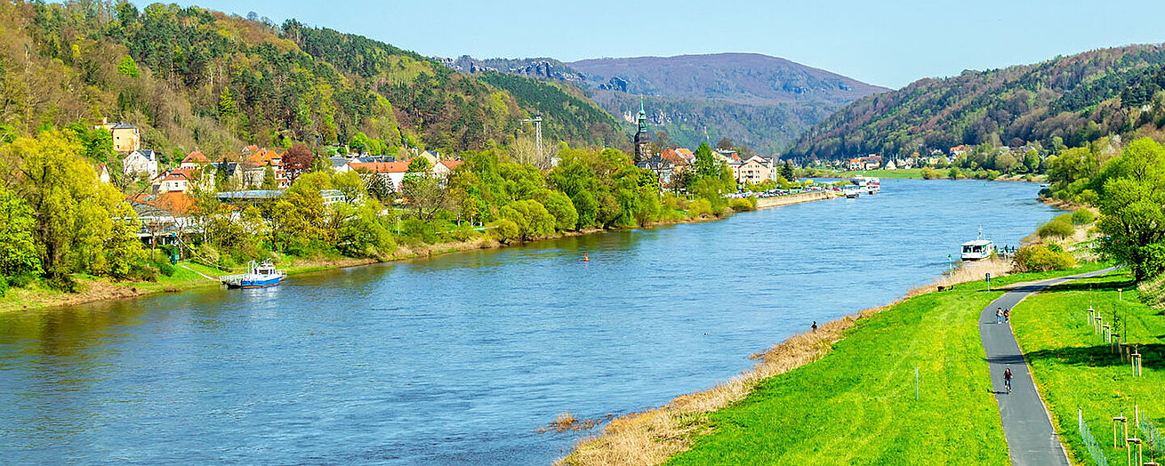 Mit dem Fahrrad an der Elbe entlang: Unterwegs auf dem Elberadweg