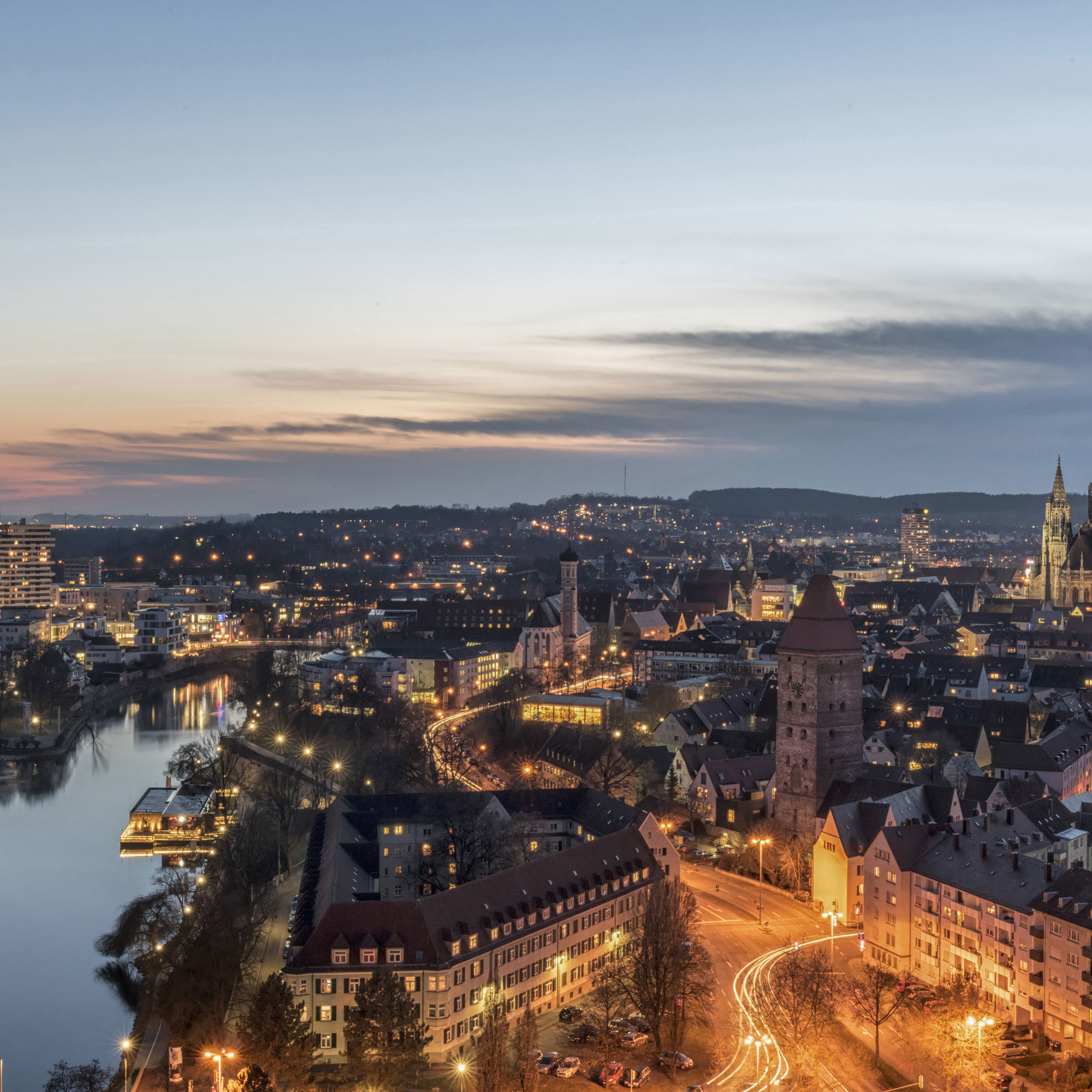 Ulm bei Nacht | Maritim Hotel Ulm