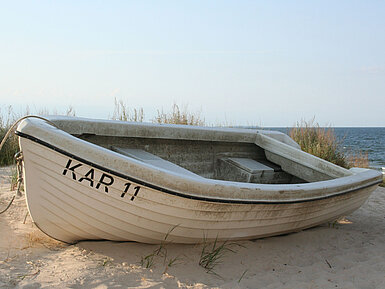 Boot am Strand