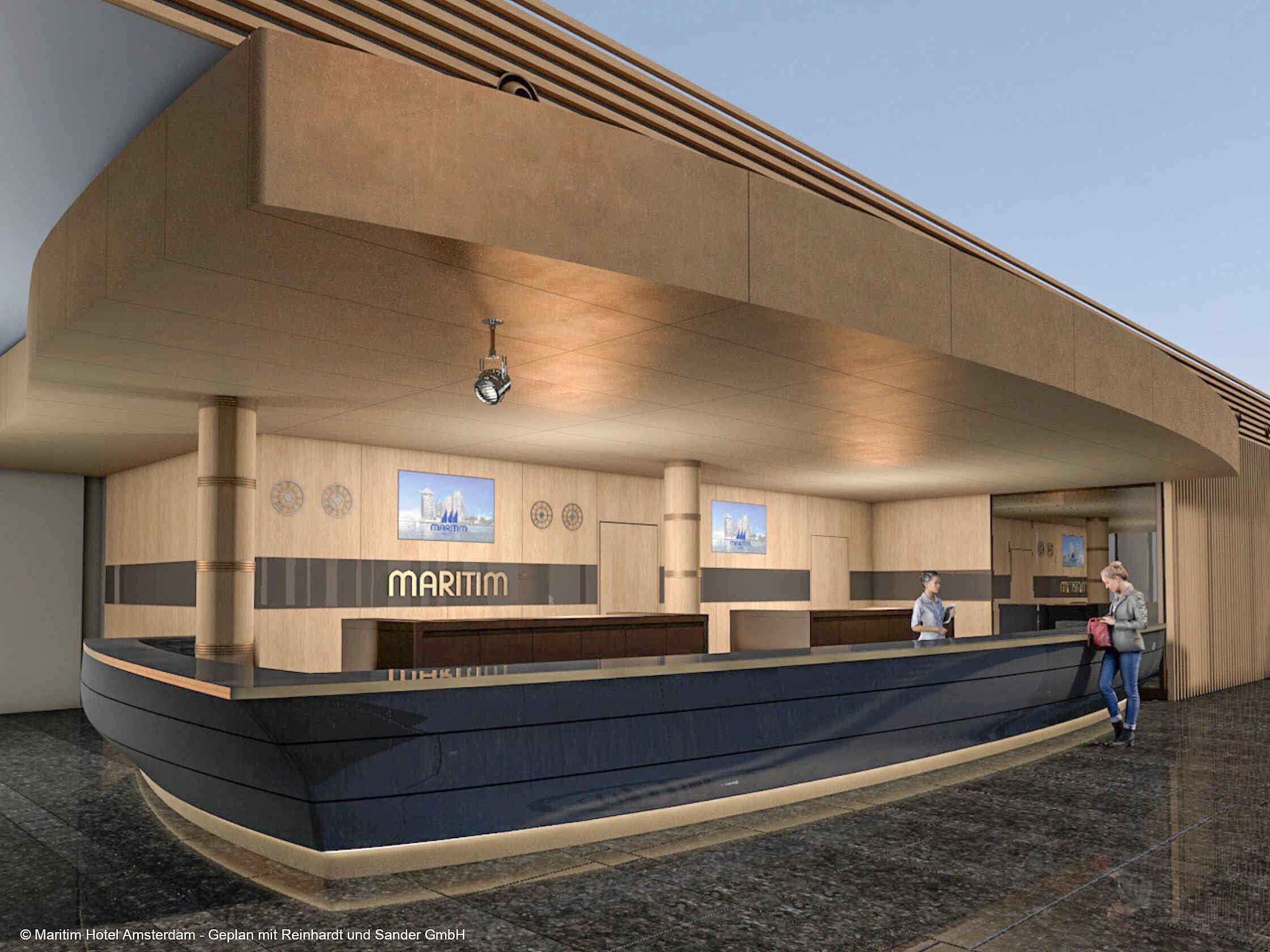 Rezeption © Maritim Hotel Amsterdam - Geplan mit Reinhardt und Sander GmbH
