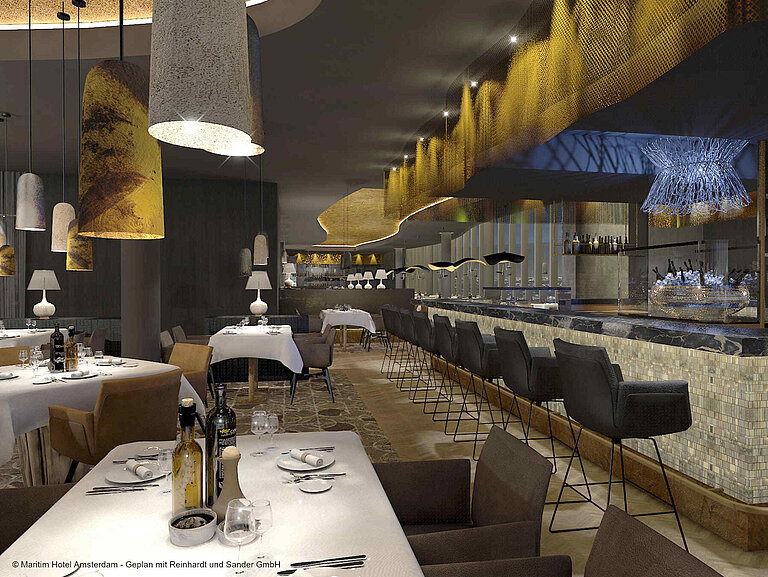 Restaurant Noord © Maritim Hotel Amsterdam - Geplan mit Reinhardt und Sander GmbH
